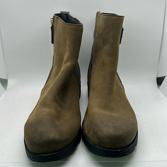 Sorel Dark Brown Leather/Suede Chukka Boots Booties Shoes **Size 11** 🌸🌸 - Picture 2 of 8